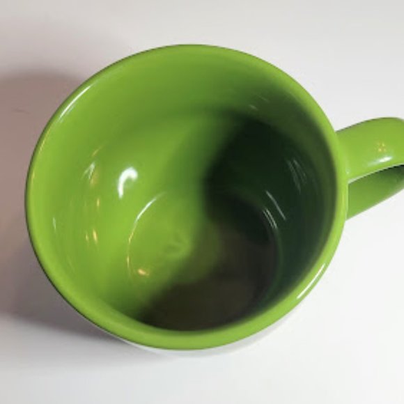FLAIR OVERSIZED GREEN COFFEE MUG CUP - Picture 2 of 4